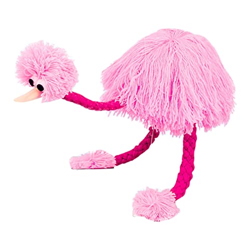 Hsthe Seestraußenmarionette, Handgefertigte Strauße Marionette Puppen String Puppe, Marionetten-Tier-Handpuppen für Kinder, Plüschstraußenpuppe, Straußpuppe, Marionetten-Clown-Werkzeug (Rosa) von Generisch