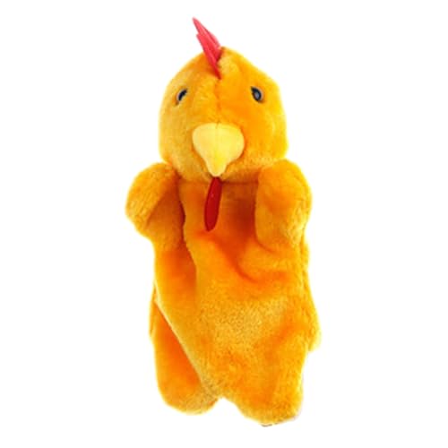Hühnerhandpuppe - Weiches Plüsch -Tierfingerspielzeug Für Kinder | Stoffed Cartoon Chicken Puppet Für Rollenspiele Zum Unterrichten Von Geschichtenerzählen, Bildungsspielzeug Für Kleinkinder von Generisch