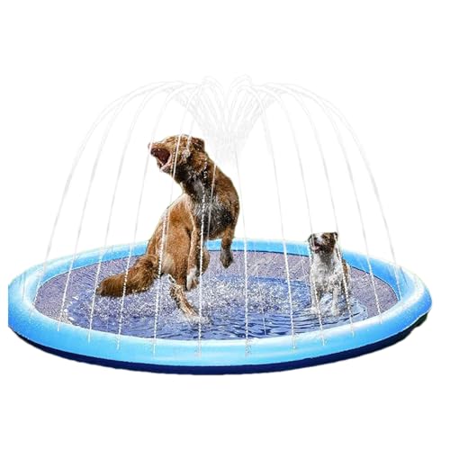 Hund Splash Pad - Anti -Rutsch -Verdickung Sprinklerpolster, Gartenstrandspray -Matte Spielzeug, Hinterhof Wassersprinklerspielzeug, Außenspritzpolster Für Mädchen - 100 cm Hund Splash Pad - Anti -Rutsch -Verdickung Sprinklerpolster, Gartenstrandspray -Matte Spielzeug, Hinterhof Wassersprinklerspielzeug, Außenspritzpolster Für Mädchen - 100 cm von Generisch