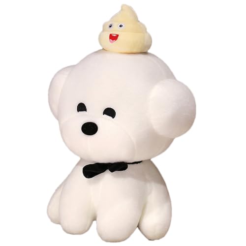 Hunde Plüschtier Kinder - Süße Welpen Kuscheltier 30cm | Weiches Hundestofftier | Kaŵaii Plüsch Hund für Schlafzimmer, Geburtstagsgeschenk, Heimdekoration, Kuscheliges Kinderspielzeug für Sofa von Generisch