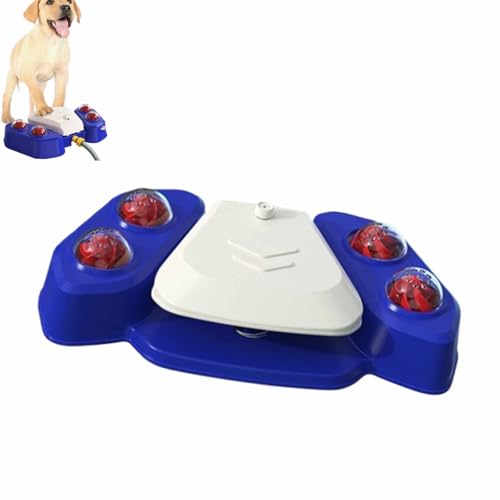 Hunde-Sprinkler für draußen, Wassersystem für Hunde, Garten, Haustier-Badespielzeug, Spritzspiel, Kühlspielzeug, Pfotenaktivierter großer Hunde-Wasserbrunnen mit verstellbarem Sprühnebel von Generisch