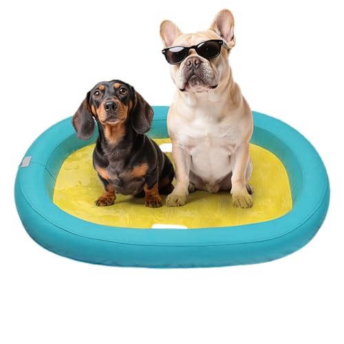 Hundefloß - Stabile Schwimmende Matte, Schwimmunterstützung Float | Outdoor -Wasserspielzubehör Mit Komfortables Design Für Welpen, Lustige Heiße Floatation Pad Für Haustiersicherheit Und Sommere Hundefloß - Stabile Schwimmende Matte, Schwimmunterstützung Float | Outdoor -Wasserspielzubehör Mit Komfortables Design Für Welpen, Lustige Heiße Floatation Pad Für Haustiersicherheit Und Sommere von Generisch