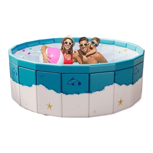 Hundepaddelpool - Tragbares Streu- und Splash -Wasser -Spiel Mat | Leichtes Anti-Rutsch-Hunde-Pet-Sprinkler-Splash-Pad | Outdoor Sprinkler Spielmatte für Haustiere und Kinder von Generisch