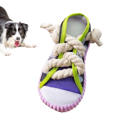 Hundespielzeugschuh - Haustierkau -Training, Lustige Hundeschuhschuhe | Plüschspiel -Fetch, Seilbissschlecken, Weiche Haltbare Gnaw, Outdoor Innenübungsgeschenk, Neuheit Hundespiel, Stilvoller von Generisch