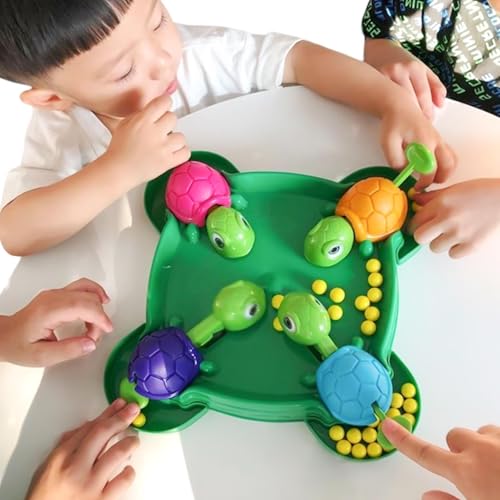 Hungrige Schildkröte Spiel, Familien-Brettspiele für den Spieleabend, Vorschulspiel für Kinder, Hungry Turtle Brettspiel, intensives Spiel der schnellen Reflexe, Schnapp dir das Bean Ball von Generisch