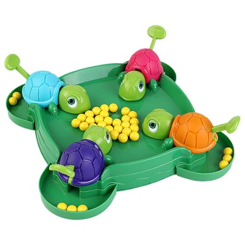 Hungry Turtle Chessboard Game Hungry Box Schachbrettspiel Schildkröte Essen Bohnen Schachbrettspiel Party Und Party Familie Spielzeug 2-4 Personen Spiele Lernspiele(72 Beans) von Generisch