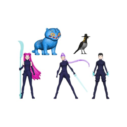 Huntrix Merch Figure Huntrix Theme Figure Tiger Birds Spielzeugfiguren HUNTR/X Puppen Figur Merchandise Geschenke für Cartoon Fan von Generisch