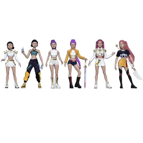 Huntrix Merch Figure Huntrix Theme Figure Tiger Birds Spielzeugfiguren HUNTR/X Puppen Figur Merchandise Geschenke für Cartoon Fan von Generisch