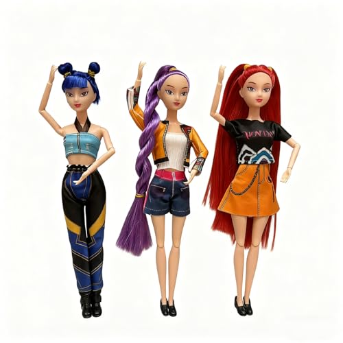 Huntrix Merch Figure Huntrix Theme Figure Tiger Birds Spielzeugfiguren HUNTR/X Puppen Figur Merchandise Geschenke für Cartoon Fan von Generisch