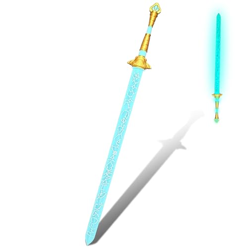 Huntrix Rumi Prop Set Glow für Kpop Dämonenjäger Cosplay Schwert Ersatz im Dunkeln 44,5 Zoll lang, Cosplay und Halloween Kostüm Zubehör, Montage erforderlich Silber Huntrix Rumi Prop Set Glow für Kpop Dämonenjäger Cosplay Schwert Ersatz im Dunkeln 44,5 Zoll lang, Cosplay und Halloween Kostüm Zubehör, Montage erforderlich Silber von Generisch