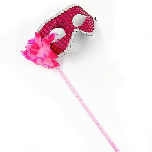 Hworks Rosa Cosplay Maske Party Half Face Cover Halloween Kostüm Requisiten Hworks Rosa Cosplay Maske Party Half Face Cover Halloween Kostüm Requisiten von Generisch