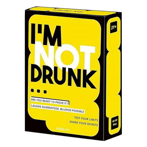 I'M NOT DRUNK Kartenspiele für Erwachsene, lustige Trinkspiele für Spieleabend und Junggesellinnenabschied, Desktop-Spiele, Geburtstagsgeschenk von Generisch