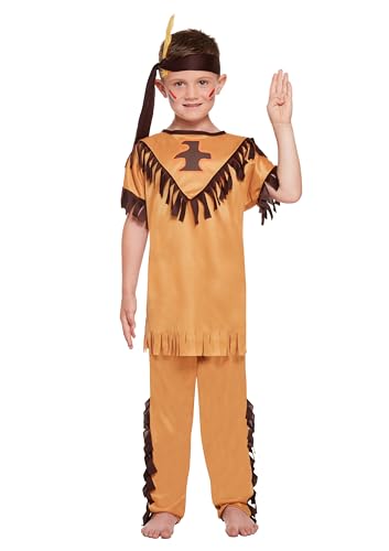 Indianer-Kostüm für kleine Jungen, Größe 4–6 Jahre von Generisch