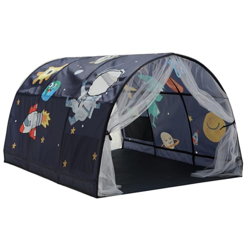 Indoor -Kleinkindzelte - 2 in 1 Design Kids Bettzelt, Kleinkindschlafdach | Einzelbett -Baldachin -Spielhaus, Pop -up -Kleinkinder Privacy Playhouse mit Netzvorhang für Schlafzimmerdekor, Innenspiele Indoor -Kleinkindzelte - 2 in 1 Design Kids Bettzelt, Kleinkindschlafdach | Einzelbett -Baldachin -Spielhaus, Pop -up -Kleinkinder Privacy Playhouse mit Netzvorhang für Schlafzimmerdekor, Innenspiele von Generisch