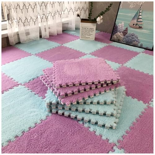Ineinandergreifende Teppichfliesen, weiche Plüschschaum-Bodenmatten, 30,5 x 30,5 cm, 50 Stück, gemütliche Kletterbereiche für Spielzimmer und Kinderräume Ineinandergreifende Teppichfliesen, weiche Plüschschaum-Bodenmatten, 30,5 x 30,5 cm, 50 Stück, gemütliche Kletterbereiche für Spielzimmer und Kinderräume von Generisch