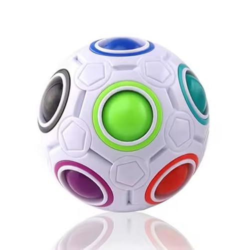 Infinity-Ball - Regenbogenball - Anti Stress Ball - Stressspielzeug Geschicklichkeitsspiel für jung und alt, Erwachsene oder Kinder in Weiss Infinity-Ball - Regenbogenball - Anti Stress Ball - Stressspielzeug Geschicklichkeitsspiel für jung und alt, Erwachsene oder Kinder in Weiss von Generisch