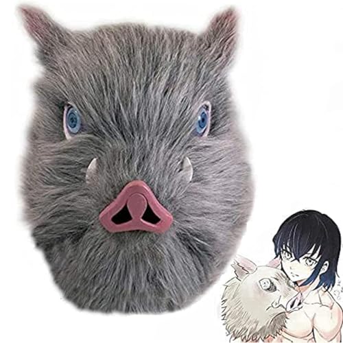 Inosuke Maske Vollkopf Realistische Latexmaske für Erwachsene Halloween Cosplay von Generisch