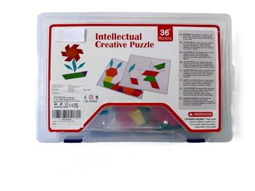 Intellektuelles Kreativpuzzle, Geometrische Formen, Lernspielzeug für Kinder ab 36 Monate, Mehrfarbig Intellektuelles Kreativpuzzle, Geometrische Formen, Lernspielzeug für Kinder ab 36 Monate, Mehrfarbig von Generisch