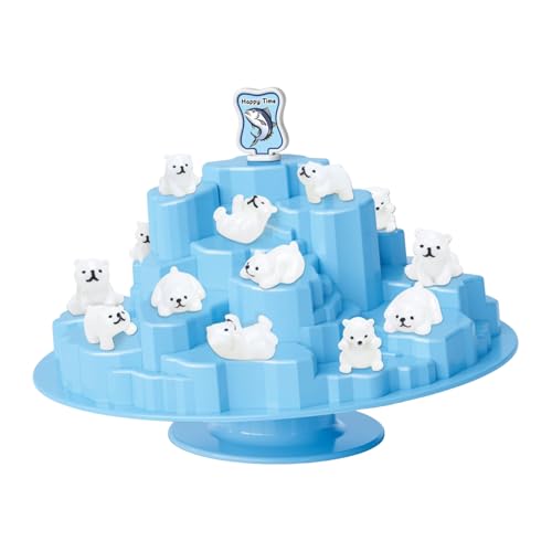 Interactive Balancing Toy, Cow Bear Tree Game, 9.84x3.35x7.68 Inches Two-Player Balance Challenge, Team Coordination Skill Builder, Ideal for Indoor Outdoor Family Classroom Fun von Generisch