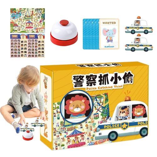 Interactive Board Game, Thief Catching Strategy Puzzle, Two-Player Fun, Engaging Preschool Learning Activity, Educational Developmental Toy, for Family Night Entertainment, (ABS) von Generisch