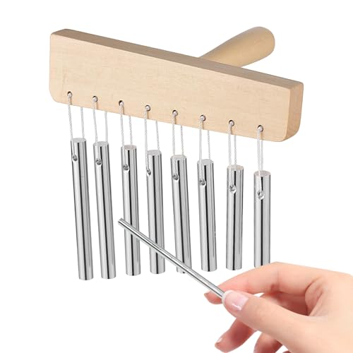 Interactive Chimes Instrument, Handheld Wind Chimes with Stick | Hand Percussion Instruments, Sound Healing Instruments for Adults Women Men Beginners Interactive Chimes Instrument, Handheld Wind Chimes with Stick | Hand Percussion Instruments, Sound Healing Instruments for Adults Women Men Beginners von Generisch