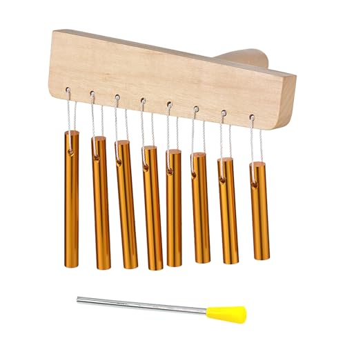 Interactive Chimes Instrument, Handheld Wind Chimes with Stick | Hand Percussion Instruments, Sound Healing Instruments for Adults Women Men Beginners von Generisch