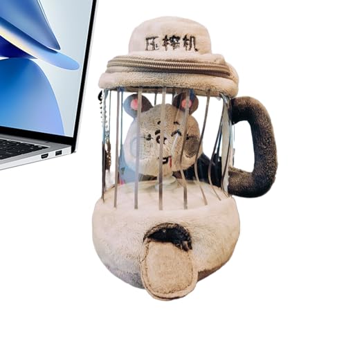 Interactive Mice Toy, Animal Blender Plush Pulling Toy, Nursery Decor, Easter Basket Stuffers, Kitchen Role-Play Props with Pull-String for Imagination Development, 5.91x3.15 inches von Generisch