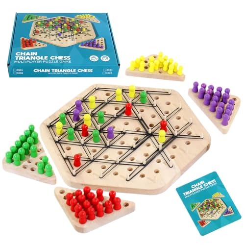 Interactive Triangle Chess, Family Board Game, Educational Thinking Toy, 2-4 Players, Fun Strategy Exercise, Engaging for Kids, Compact Desktop, Ideal for Family Gatherings Interactive Triangle Chess, Family Board Game, Educational Thinking Toy, 2-4 Players, Fun Strategy Exercise, Engaging for Kids, Compact Desktop, Ideal for Family Gatherings von Generisch