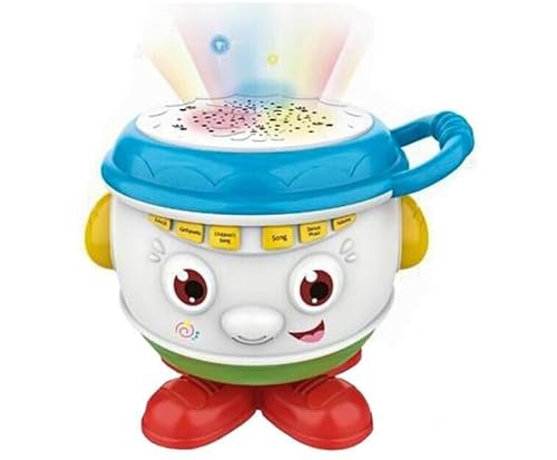 Interaktive Kindertrommel mit Musik und Licht, 26 x 19,5 x 19 cm, Mehrfarbig von Generisch