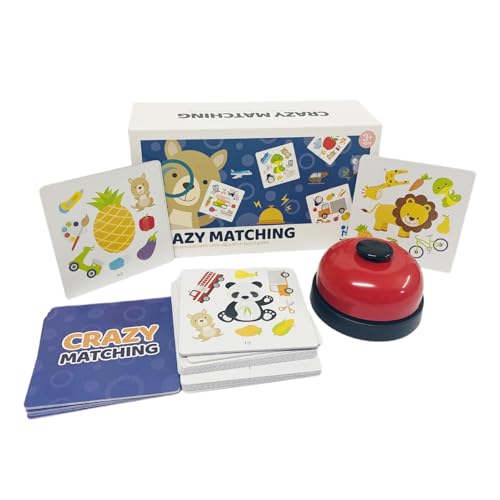 Interaktives Kartenspiel am Tisch - Eltern -Kinder -strategisches Spielzeug mit Bell | Tragbares intteraktives klassisches Spielzeug mit Sound -Clloche | Interaktives für Reisen, Haus Interaktives Kartenspiel am Tisch - Eltern -Kinder -strategisches Spielzeug mit Bell | Tragbares intteraktives klassisches Spielzeug mit Sound -Clloche | Interaktives für Reisen, Haus von Generisch