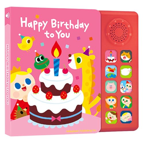 Interaktives Musikbuch, Musik-Lernblock, 22,9 x 21,6 x 3,5 cm, Kinder-Musikbuch, 10 klassische Kinderreime, englische Sprachhilfe für und Mädchen, frühkindliche Bildung von Generisch