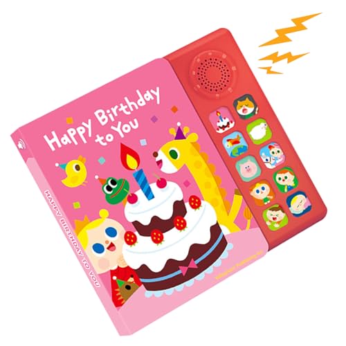 Interaktives Musikbuch, Musik-Lernspielzeug, 23 x 21 x 3 cm, englisches Kinderreim-Soundbuch, Lernhilfe, stabiles Design für , Mädchen, Kinder, frühes Lernen, Unterricht, Vorschulgebrauch von Generisch