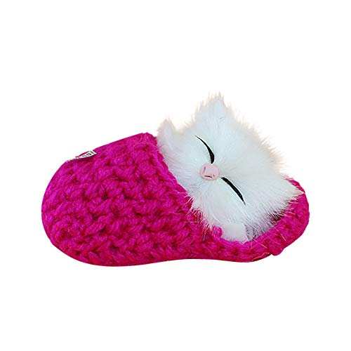 Interaktives Schlafend Fellige Katze Puppe Gefüllte Lebensechte Plüschtier Plüsch-Katze Realistische Dekorationstiere mit Sound-Geschenke Geburtstagsgeschenk für Erwachsene Kleinkinder ﻿ (One Size) von Generisch