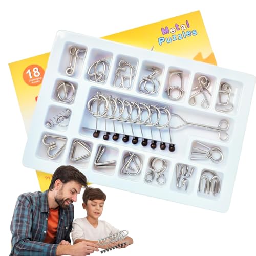 Interlock -Puzzlespiel, Interlock -Spiel - Physik Mind Metal Rätsel - Brain Teaser -Spiel, frühkindliche Entwicklungsaktivität für Party bevorzugt Kinder Erwachsene Herausforderung von Generisch