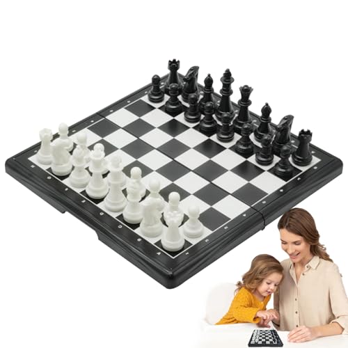 International Magnet Chess Game Set, Educational Activity, Table Top Strategy, Creative Family Fun, Magnetic Chess for Kids & Parents, 5.12x5.12x1.97 Inches von Generisch