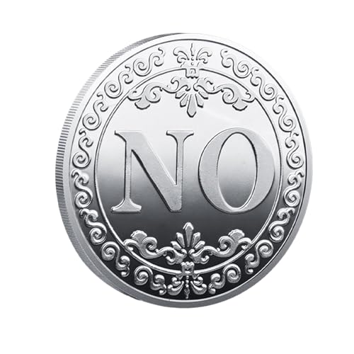 Ja Nein-Münze, Ja Nein Herausforderungsmünze, Entscheidungsmünze Ja Nein, Ja Nein Entscheidungsmünze, Metall-Entscheidungsmünze Entscheidungsmünze zum Sammeln, Geschenk, Wurfspiel, Sammler Ja Nein-Münze, Ja Nein Herausforderungsmünze, Entscheidungsmünze Ja Nein, Ja Nein Entscheidungsmünze, Metall-Entscheidungsmünze Entscheidungsmünze zum Sammeln, Geschenk, Wurfspiel, Sammler von Generisch