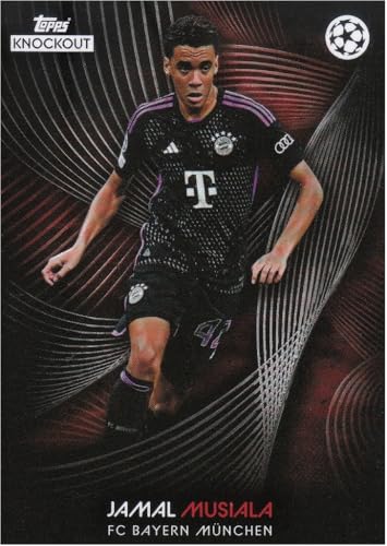 Jamal Musiala Mittelfeld Bayern, Topps Knockout CL 2023/24 Fußball Sammelkarte von Generisch