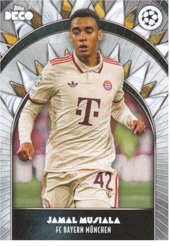 Jamal Musiala Mittelfeld und Youngster Bayern Topps Deco UCC Fußball Sammelkarte Jamal Musiala Mittelfeld und Youngster Bayern Topps Deco UCC Fußball Sammelkarte von Generisch