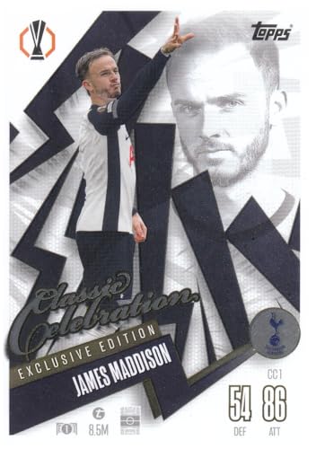 James Maddison t 8.5M Exclusive Edition Classic Celebration Fußball Sammelkarte CC 1 von Generisch