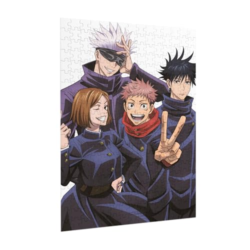 Japanisches Anime Gojo Satoru Holzpuzzle für Erwachsene, JJK Pappelmaterial, 300 Teile Puzzle Japanisches Anime Gojo Satoru Holzpuzzle für Erwachsene, JJK Pappelmaterial, 300 Teile Puzzle von Generisch