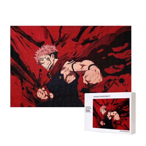 Japanisches Anime Gojo Satoru Holzpuzzle für Erwachsene, JJK Pappelmaterial, 300 Teile Puzzle Japanisches Anime Gojo Satoru Holzpuzzle für Erwachsene, JJK Pappelmaterial, 300 Teile Puzzle von Generisch
