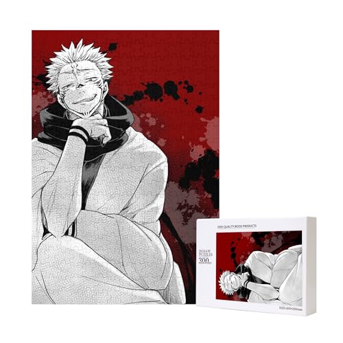 Japanisches Anime Gojo Satoru Holzpuzzle für Erwachsene, JJK Pappelmaterial, 300 Teile Puzzle Japanisches Anime Gojo Satoru Holzpuzzle für Erwachsene, JJK Pappelmaterial, 300 Teile Puzzle von Generisch