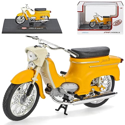 Jawa 50 Type 21 Gelb Beige 1967 1/18 Abrex Modell Motorrad von Generisch