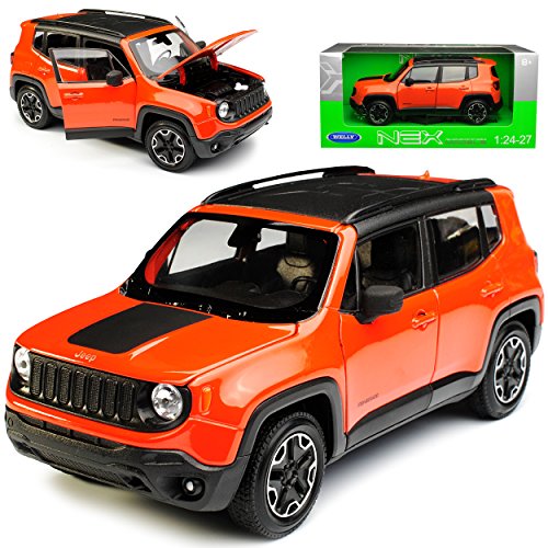 Generisch Jeep Renegade SUV Orange Ab 2014 1/24 Welly Modell Auto von Generisch