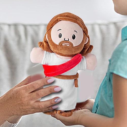 Jesus Kuscheltier, Plüsch-Jesus-Puppe, Stoff-Jesus Für Kinder | Gefüllte Cartoon-Jesus-Puppe - Dekokissen Mit Exquisiter Stickerei Für Couch, Wohnzimmer, Spielzimmer, Kinderzimmer Jesus Kuscheltier, Plüsch-Jesus-Puppe, Stoff-Jesus Für Kinder | Gefüllte Cartoon-Jesus-Puppe - Dekokissen Mit Exquisiter Stickerei Für Couch, Wohnzimmer, Spielzimmer, Kinderzimmer von Generisch