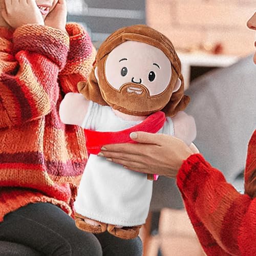 Jesus Kuscheltier, Plüsch-Jesus-Puppe, Stoff-Jesus Für Kinder | Gefüllte Cartoon-Jesus-Puppe - Dekokissen Mit Exquisiter Stickerei Für Couch, Wohnzimmer, Spielzimmer, Kinderzimmer von Generisch