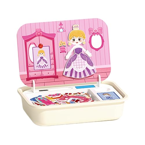 Jigsaw Magnet,Holz Magnet Puzzle Brettspiel Mit Aufbewahrungsbox - Interaktives Eltern Kind Spielzeug Kinder | Für Kleinkinder Mädchen Kinder Ab 3-6 Jahren von Generisch