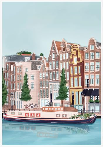 Jigsaw Puzzle 1000 Teile, Amsterdam Japan London Reisen, Klassische Puzzles, Pädagogisches Spiel Herausforderung Spielzeug, Puzzlespiele für Die Ganze Familie von Generisch