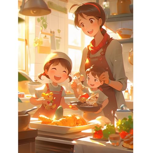 Jigsaw Puzzle 1000 Teile für Erwachsene, Glückliche Familie, Farbenfrohes Legespiel, Pädagogisches Spiel Herausforderung Spielzeug, Impossible Geschicklichkeitsspiel für die Ganze Familie Jigsaw Puzzle 1000 Teile für Erwachsene, Glückliche Familie, Farbenfrohes Legespiel, Pädagogisches Spiel Herausforderung Spielzeug, Impossible Geschicklichkeitsspiel für die Ganze Familie von Generisch