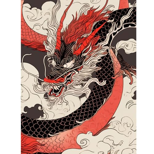 Jigsaw Puzzle 1000 Teile für Erwachsene, Roter Drache, Farbenfrohes Legespiel, Pädagogisches Spiel Herausforderung Spielzeug, Impossible Geschicklichkeitsspiel für die Ganze Familie Jigsaw Puzzle 1000 Teile für Erwachsene, Roter Drache, Farbenfrohes Legespiel, Pädagogisches Spiel Herausforderung Spielzeug, Impossible Geschicklichkeitsspiel für die Ganze Familie von Generisch